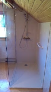 Installation d'une douche