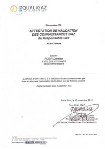 Attestation Qualigaz