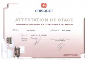 Attestation Frisquet