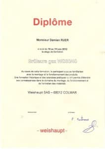 Attestation Weishaupt